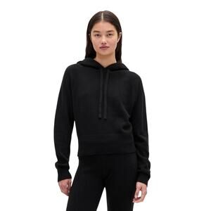 GAP Women’s cashsoft black hooded sweater, relaxed, hoodie, Size S